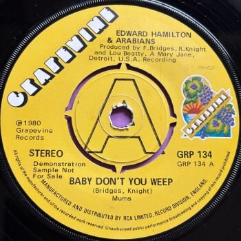 Edward Hamilton-Baby don't you weep-UK Grapevine Demo E+