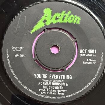 Norman Johnson & The Showmen-Our love will grow/You are everything-Action vg+