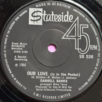 Darrell Banks-Our love/ Open the door to your heart-UK Stateside E+
