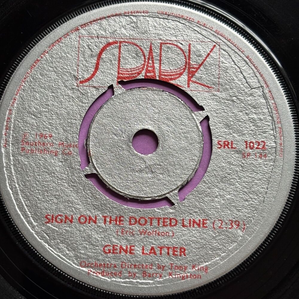 Gene Latter-Sign on the dotted line-Spart vg+