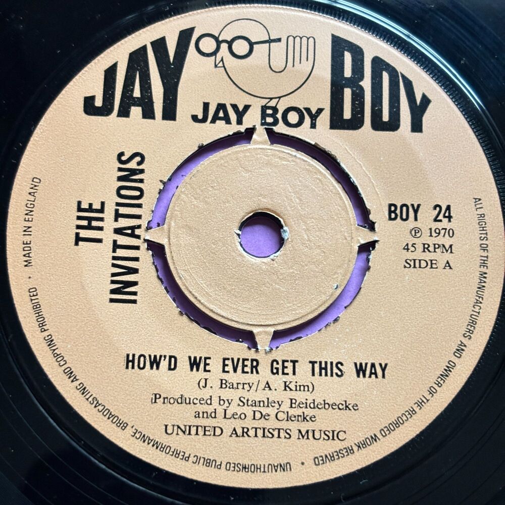 Invitations-How'd we ever get this way-UK Jay Boy E+