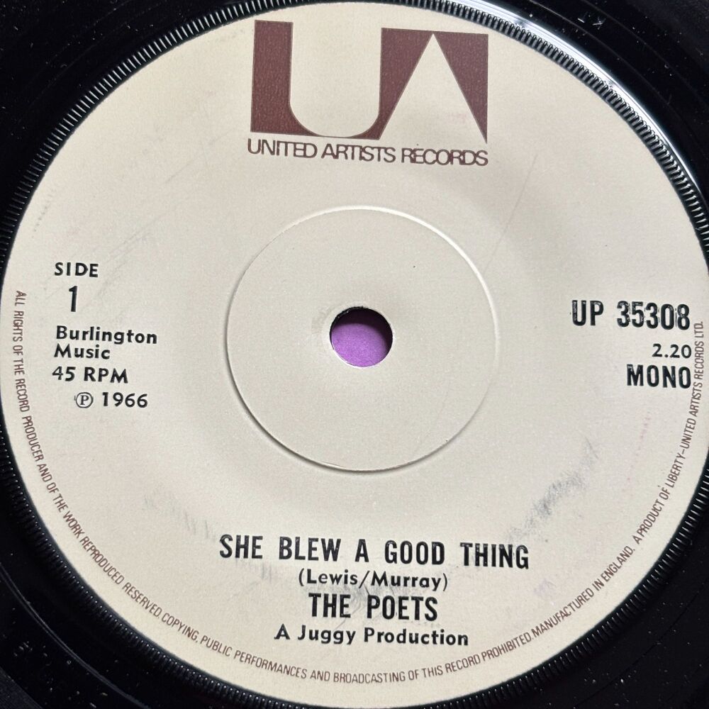 Poets-She blew a good thing-UK UA E+