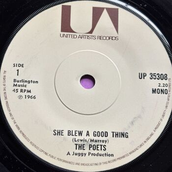 Poets-She blew a good thing-UK UA E+