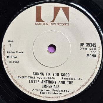 Little Anthony and the Imperials-Gonna fix you good-UK UA E+