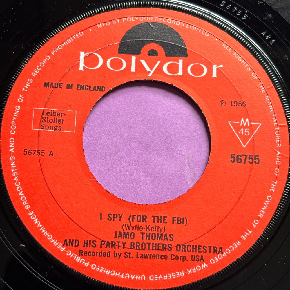 Jamo Thomas-I spy for the FBI-UK Polydor E+