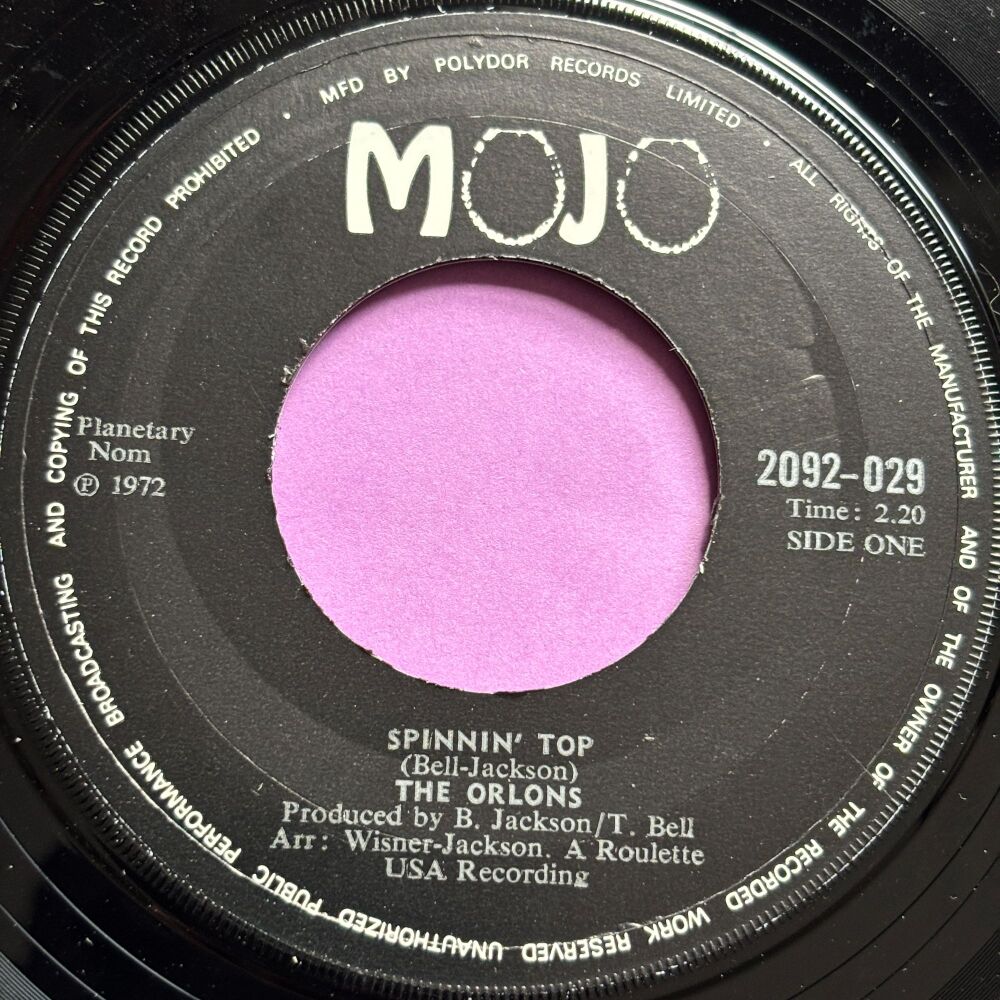 Orlons-Spinnin' top-UK Mojo E+