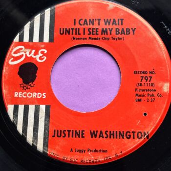 Justine Washington-I can't wait until I see my baby-Sue vg+