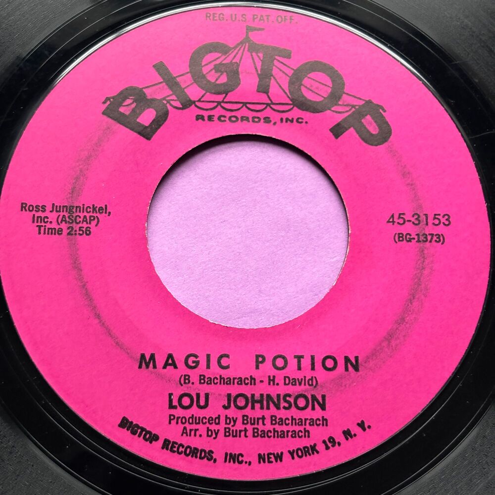 Lou Johnson-Magic potion/ Reach out for me-Big Top vg+