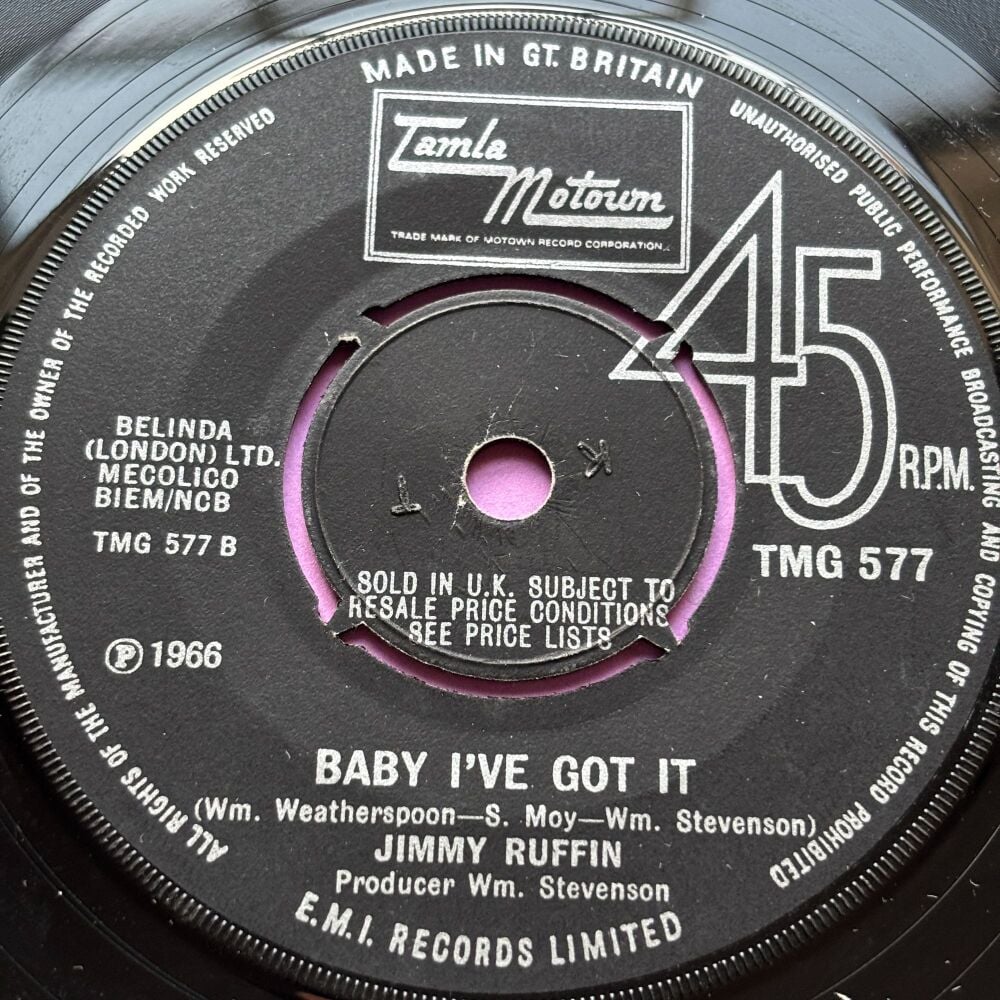 Jimmy Ruffin-Baby I've got it-TMG 577 E+