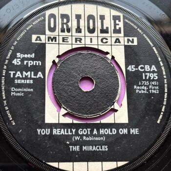 Miracles-You really got a hold on me-UK Oriole vg+