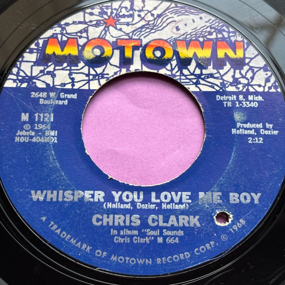 Chris Clark-Whisper you love me boy-Motown vg+