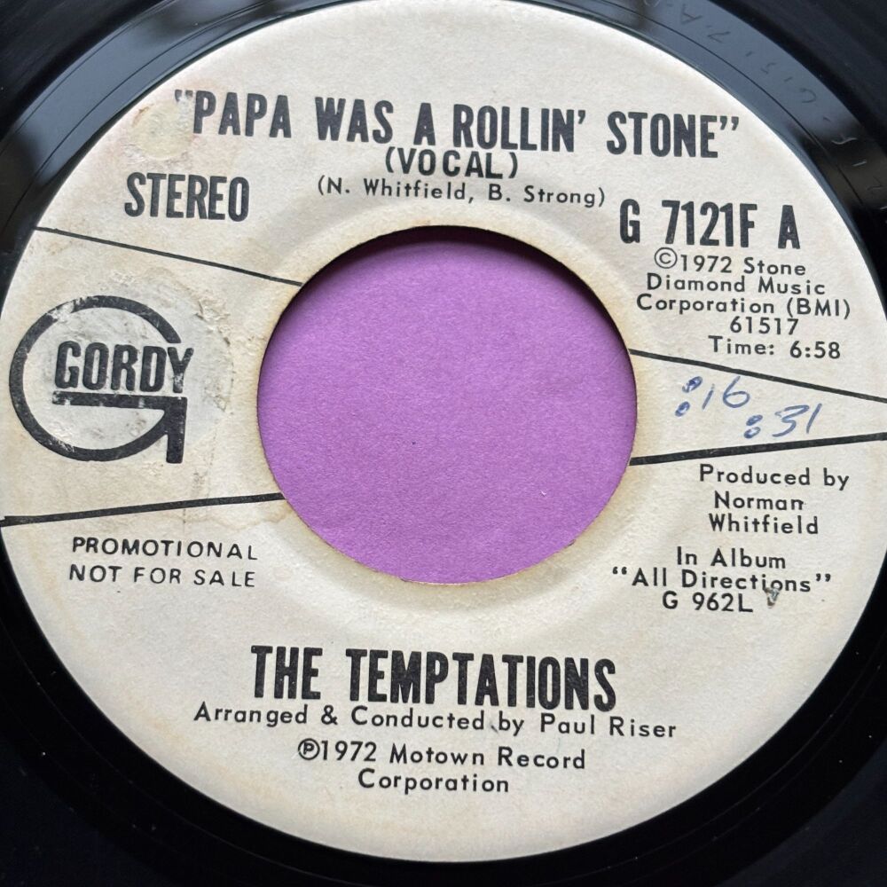 Temptations-Papa was a rolling stone-Gordy WD E