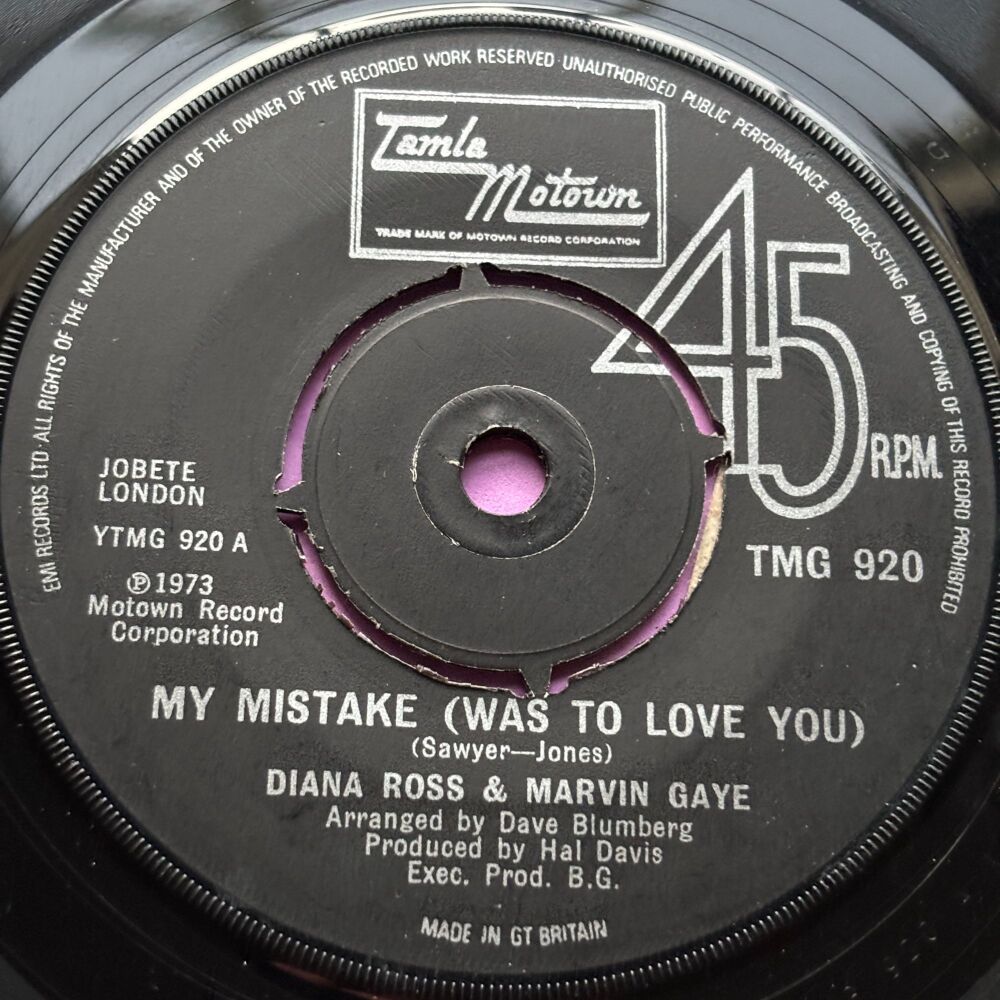Diana Ross & Marvin Gaye-My mistake was to love you-TMG 920 E+