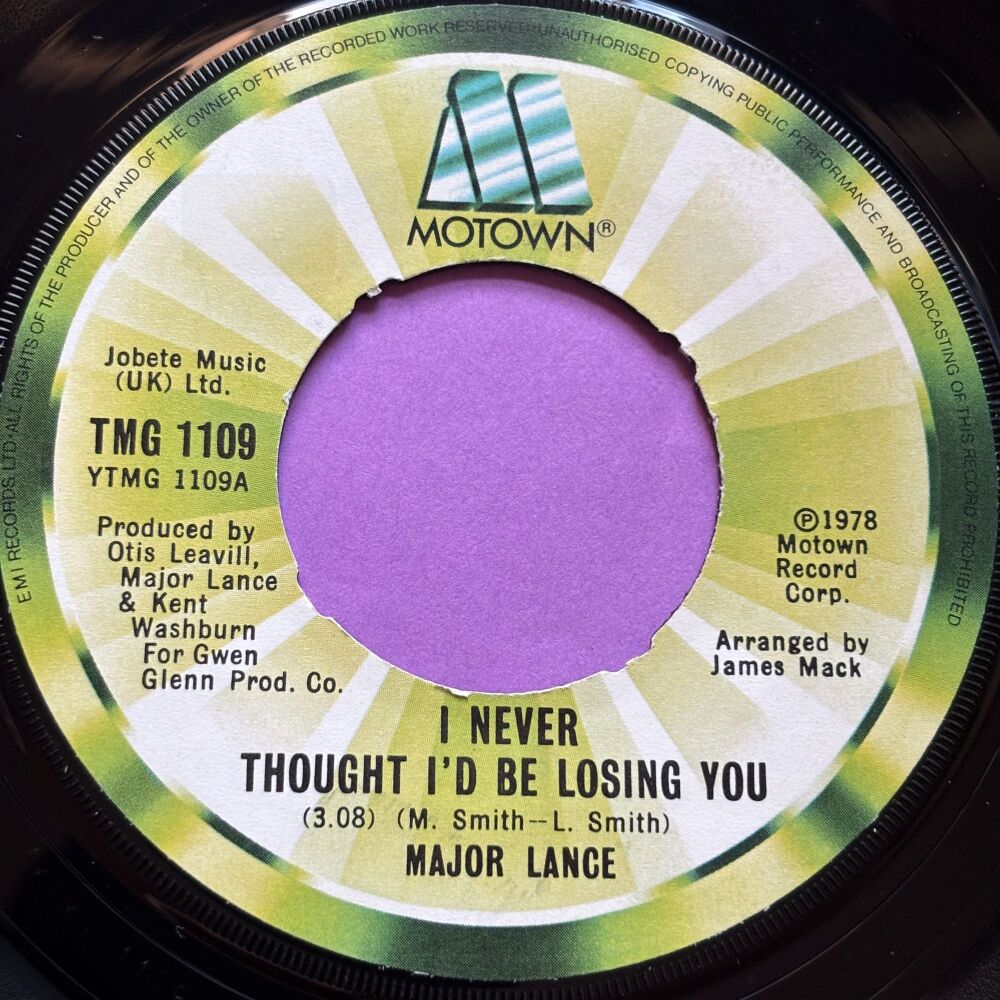 Major Lance-I never thought I'd be losing you-TMG 1109 Demo noc E+