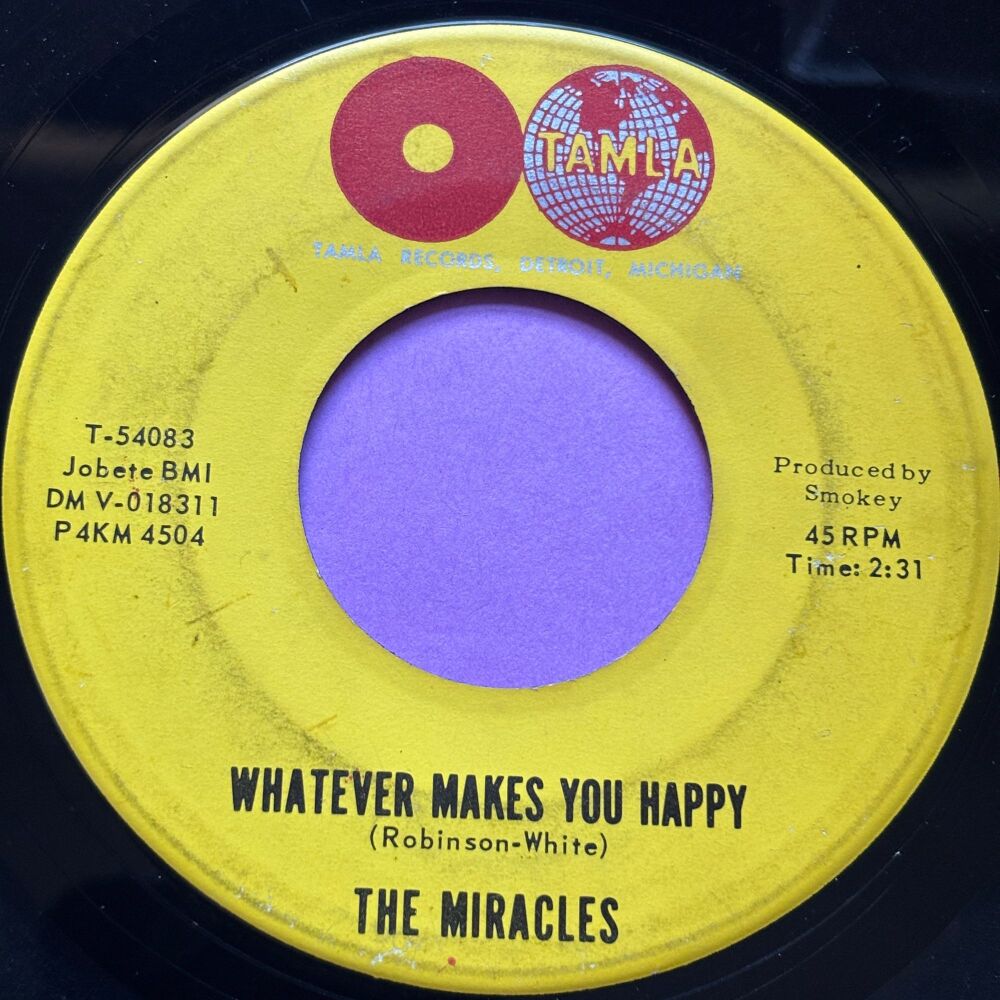 Miracles-Whatever makes you happy-Tamla vg+