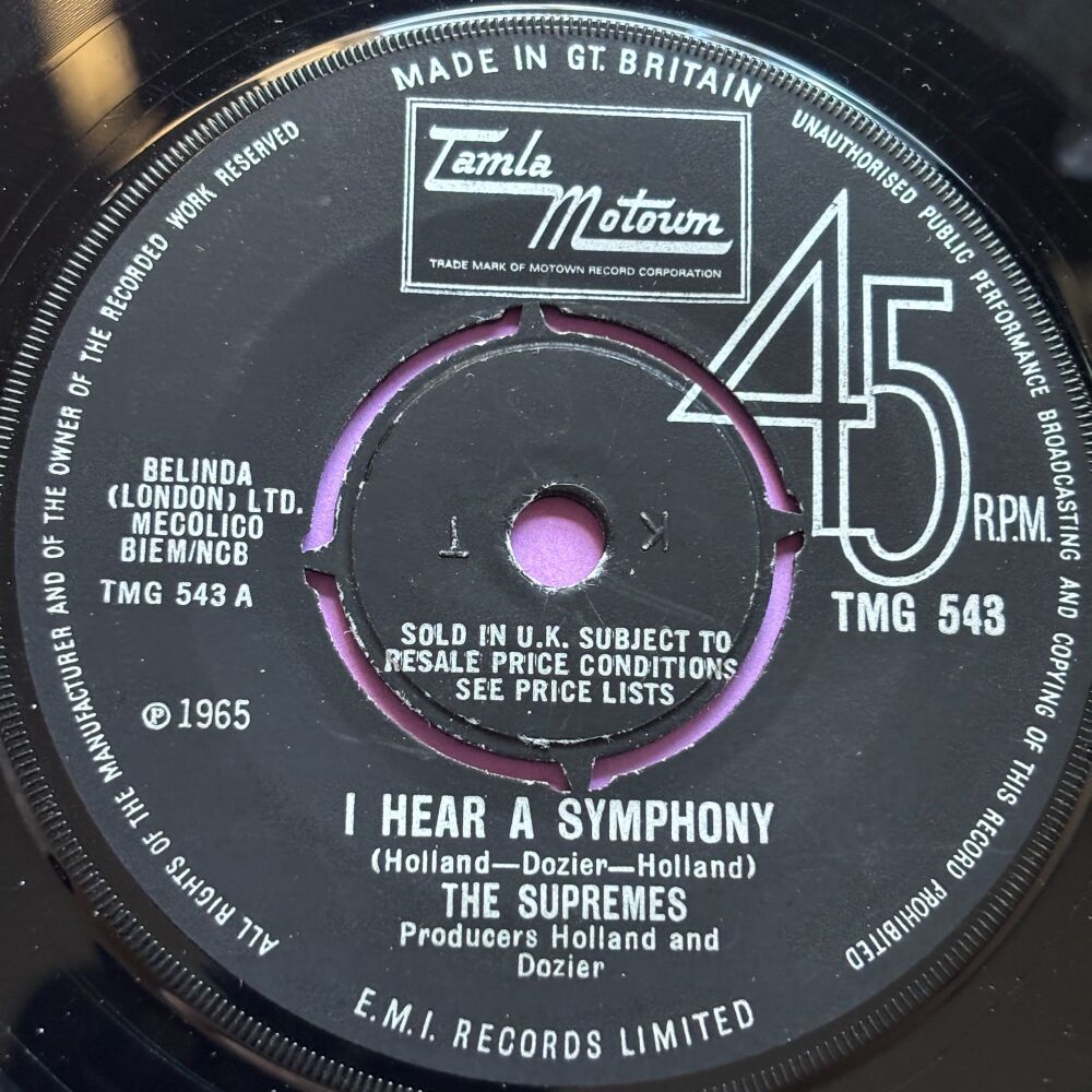Supremes-I hear a symphony-TMG 543 E+