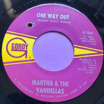Martha Reeves-One way out-Gordy E+