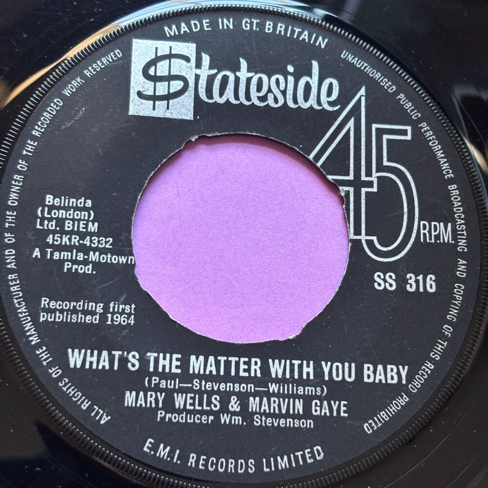 Mary Wells & Marvin Gaye-What's the matter with you baby/ Once upon a time-