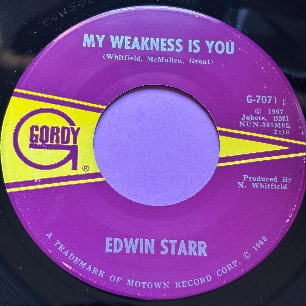 Edwin Starr-My weakness is you-Gordy E+