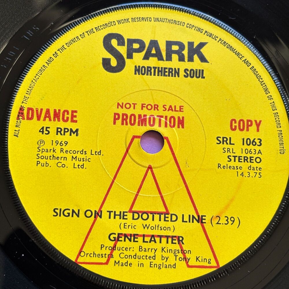Gene Latter-Sign on the dotted line-UK Spark Demo E+