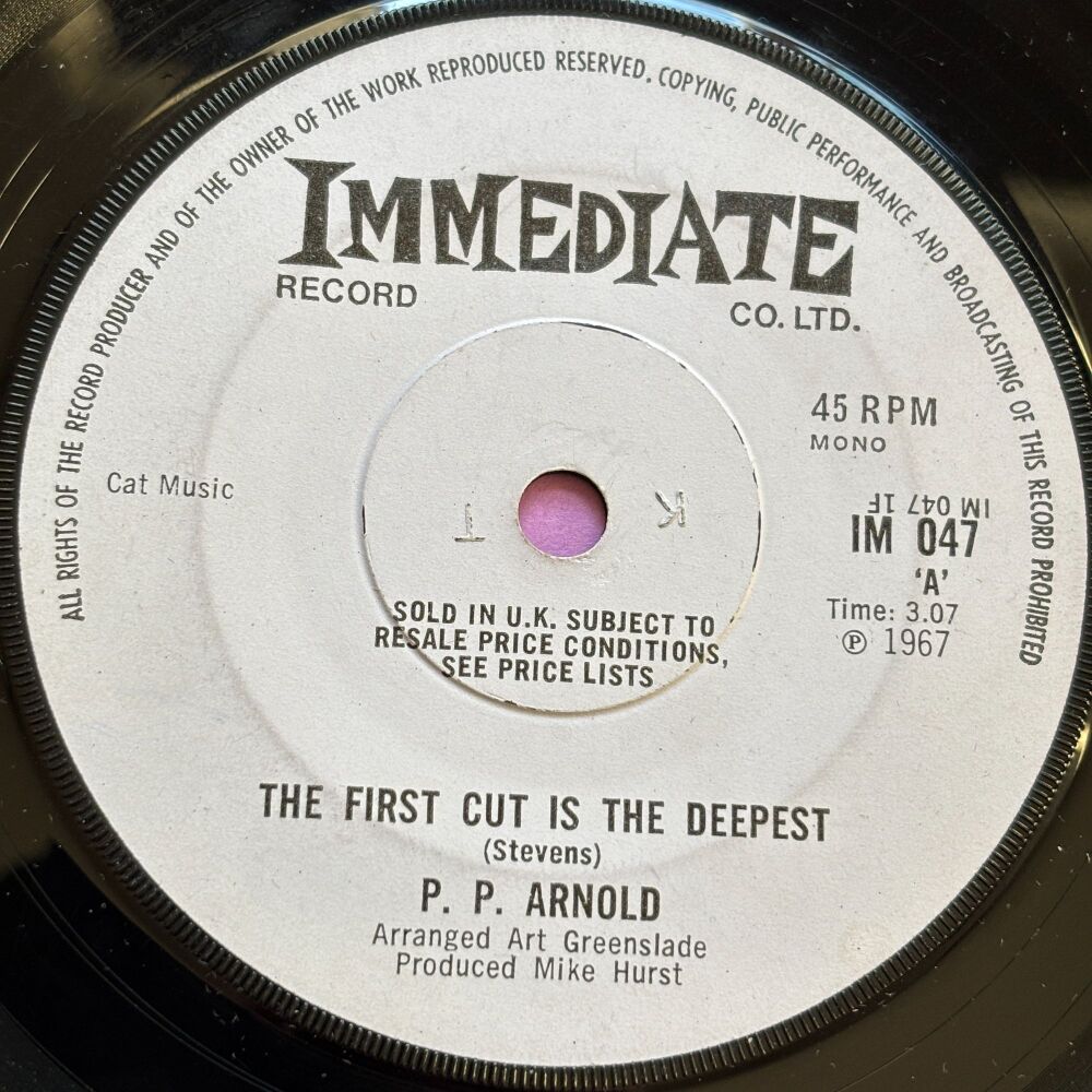 P.P Arnold-The first cut is the deepest-UK Immediate vg+