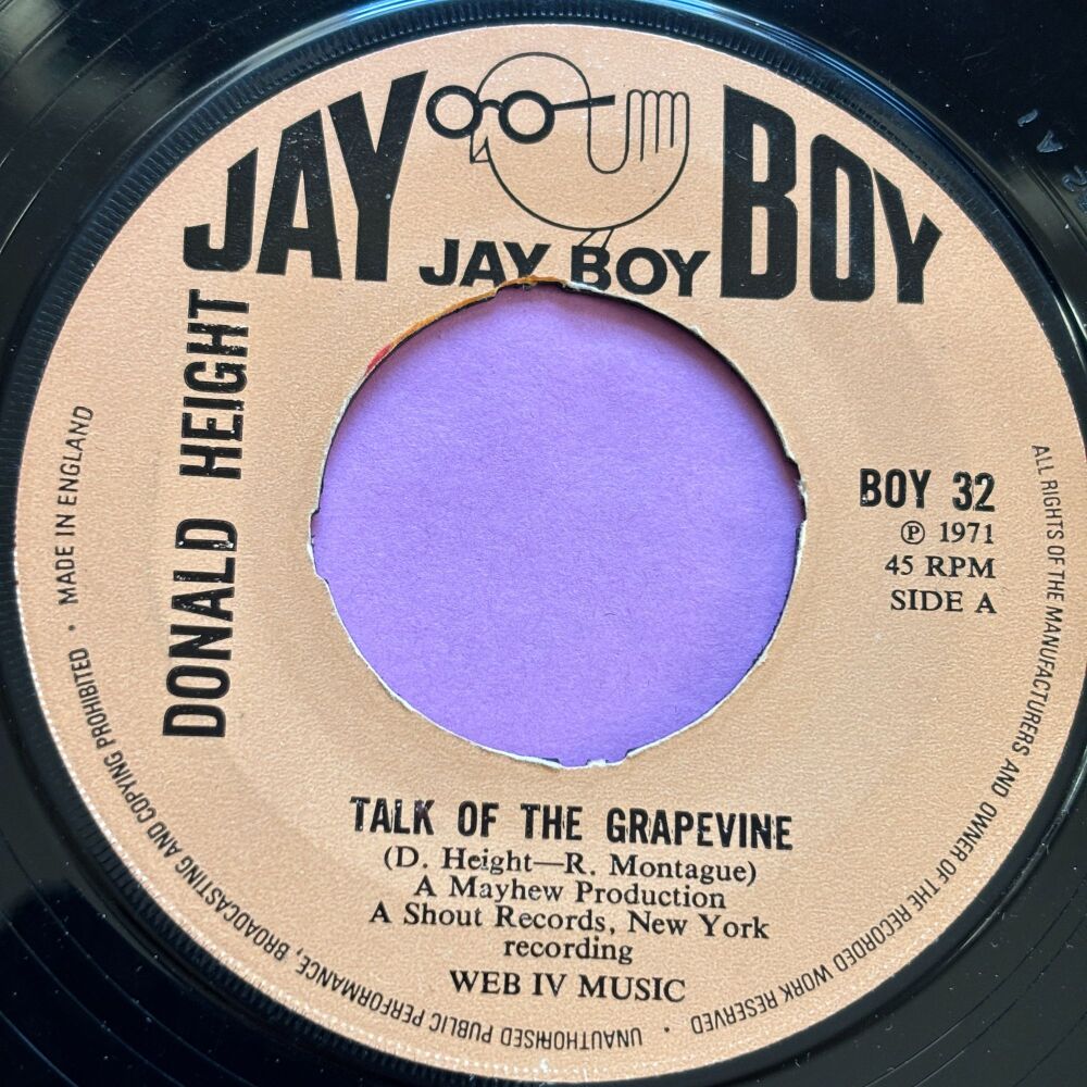 Donald Height-Talk of the grapevine-Jayboy noc E