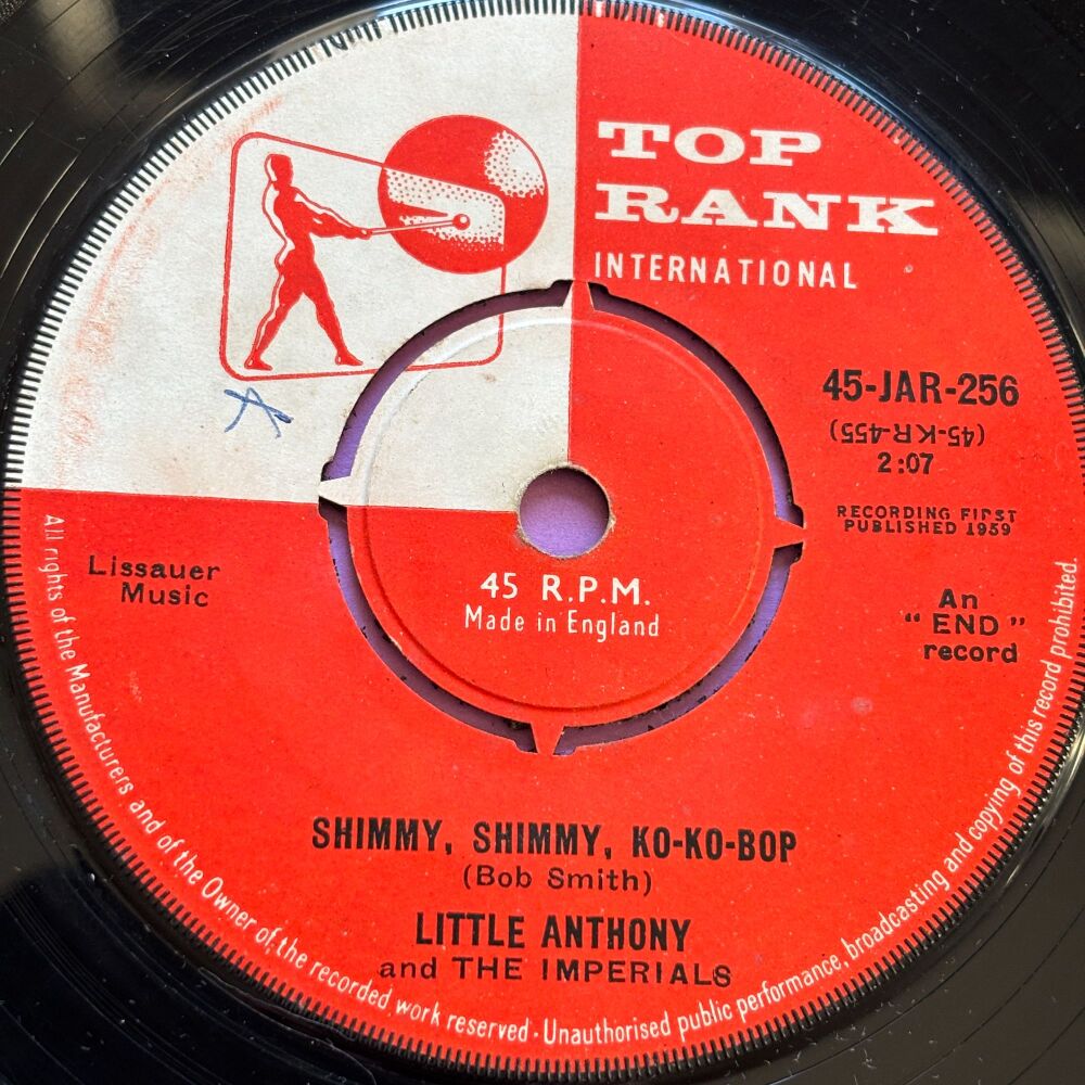 Little Anthony-Shimmy, shammy, ko-ko-bop-UK Top Rank E
