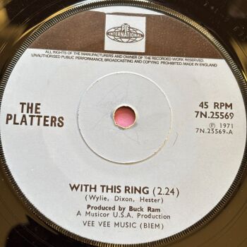 Platters-With this ring/ Washed ashore-UK Pye Int. E+