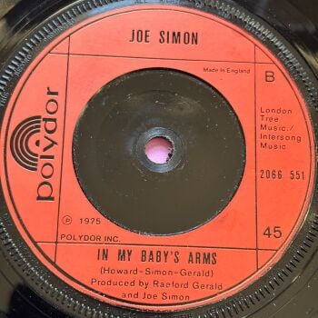 Joe Simon-In my baby's arms-Polydor E+