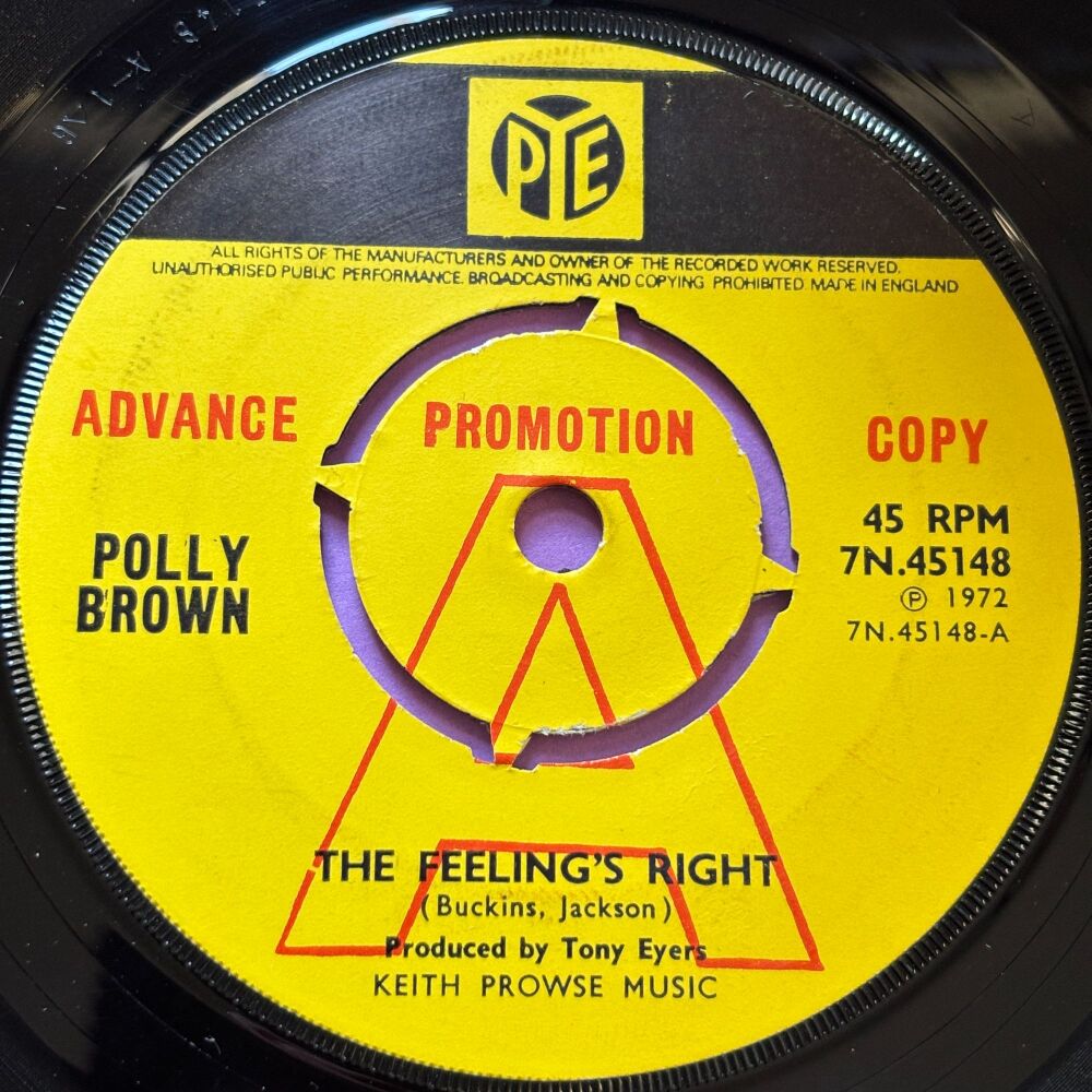 Polly Brown-The feeling's right-UK Pye Demo vg+