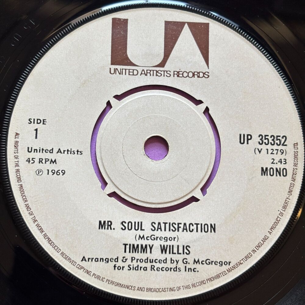 Timmy Willis-Mr. Soul satisfaction-UK UA E+