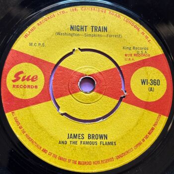 James Brown-Night train-UK Sue vg+