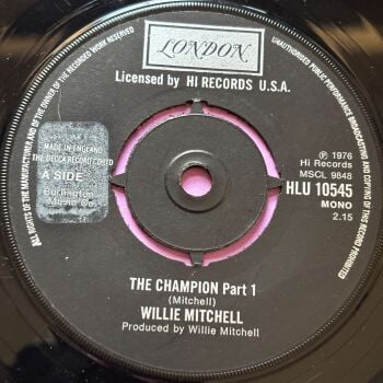 Willie Mitchell-The champion-UK London stkr E+