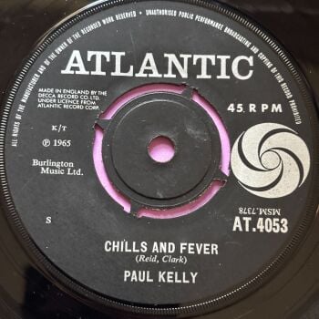 Paul Kelly-Chills and fever-UK Atlantic vg+