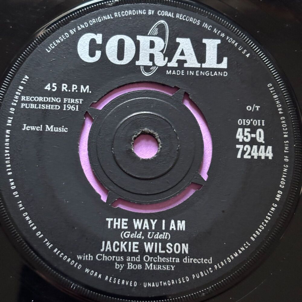 Jackie Wilson-The way I am-UK Coral E+