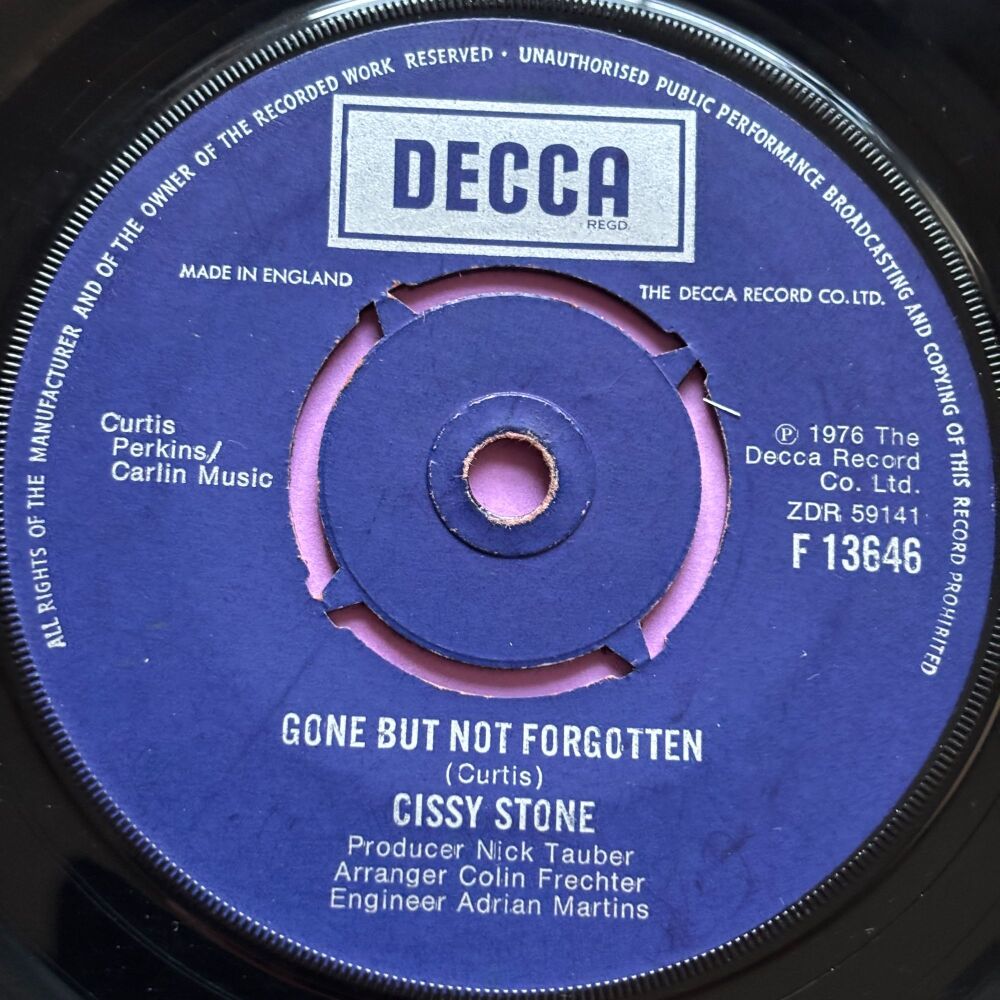 Cissy Stone-Gone but not forgotten-UK Decca E+