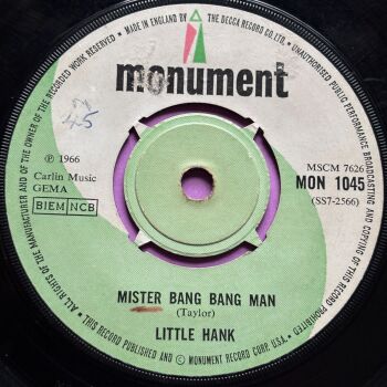 Little Hank-Mister Bang Bang Man-UK Monument vg+