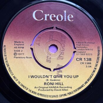 Roni Hill-I wouldn't give you up-UK Creole E+