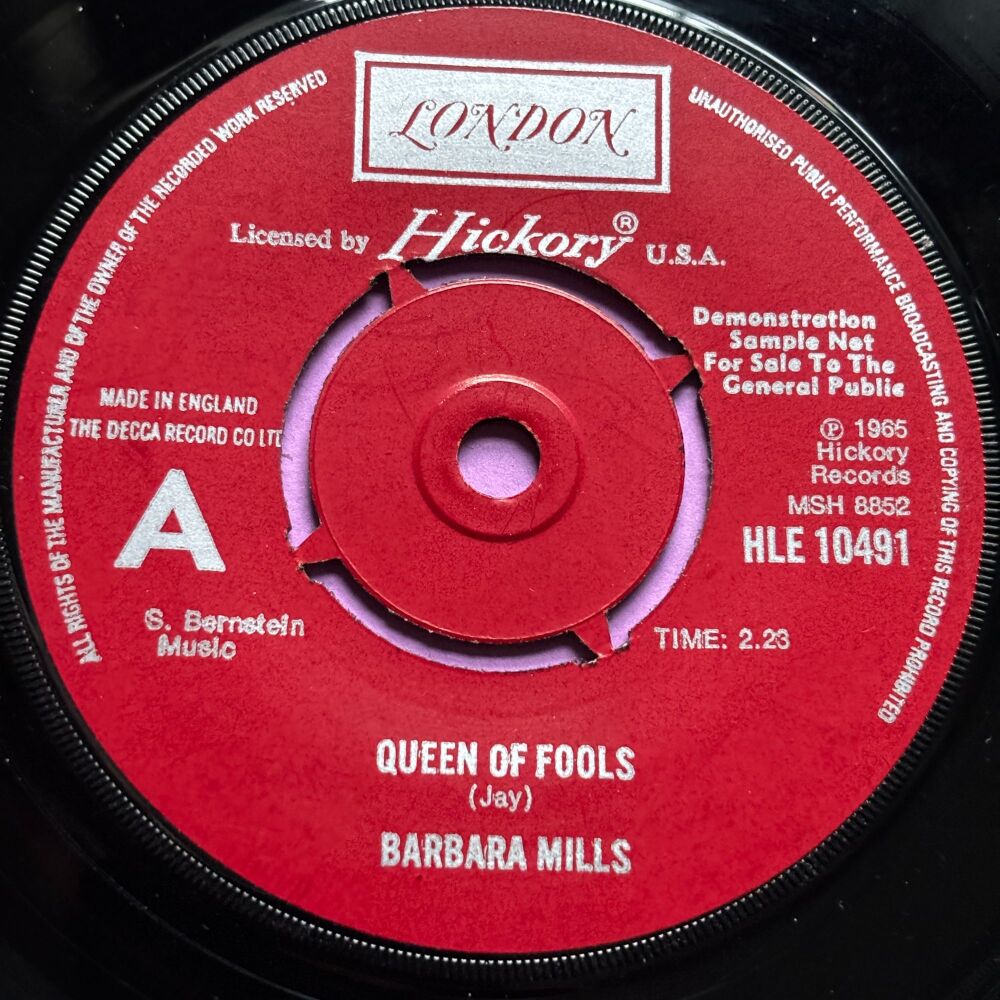 Barbara Mills-Queen of fools-UK Hickory Demo E+