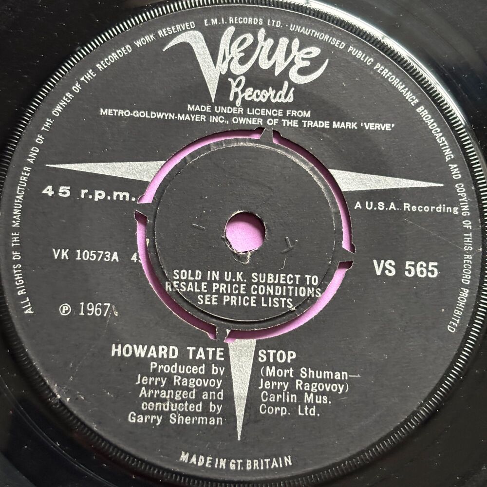 Howard Tate-Stop/ Shoot 'em all down-UK Verve E+