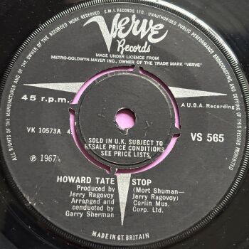 Howard Tate-Stop/ Shoot 'em all down-UK Verve E+