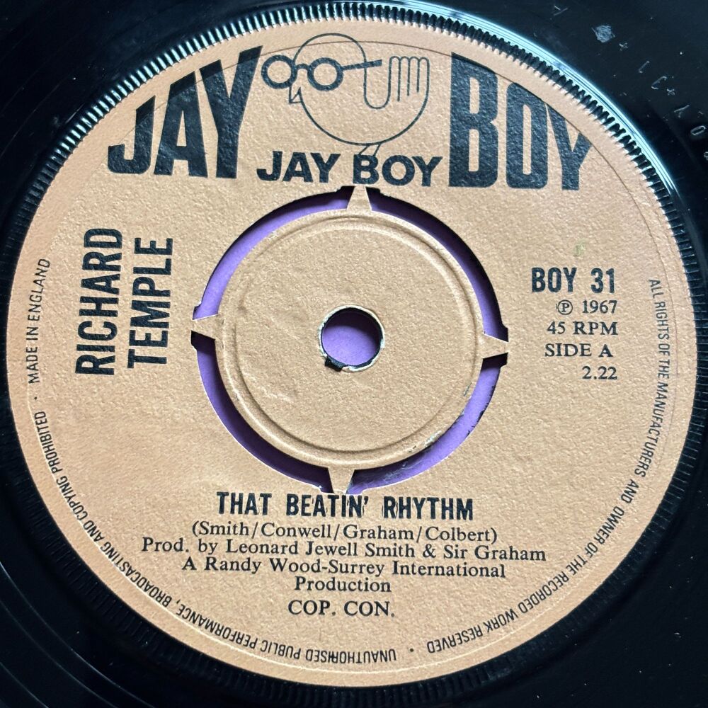 Richard Temple-That beatin' rhythm-UK Jay Boy E+