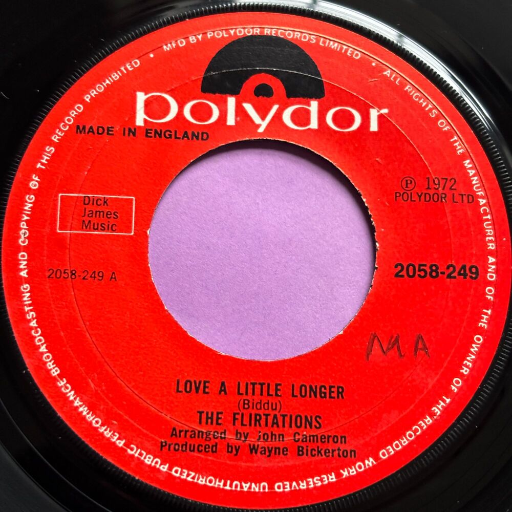 Flirtations-Love a little longer-UK Polydor E+