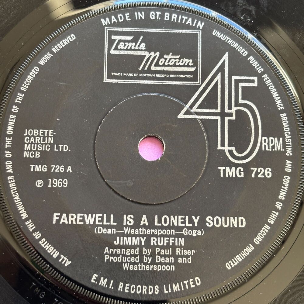 Jimmy Ruffin-Farewell is a lonely sound-TMG 726 E
