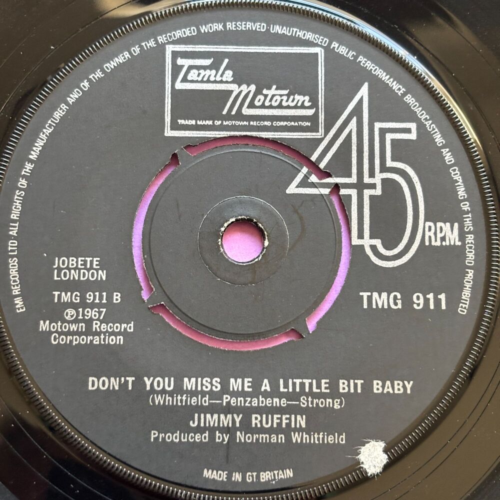 Jimmy Ruffin-Don't you miss me a little bit baby-TMG 911 E+