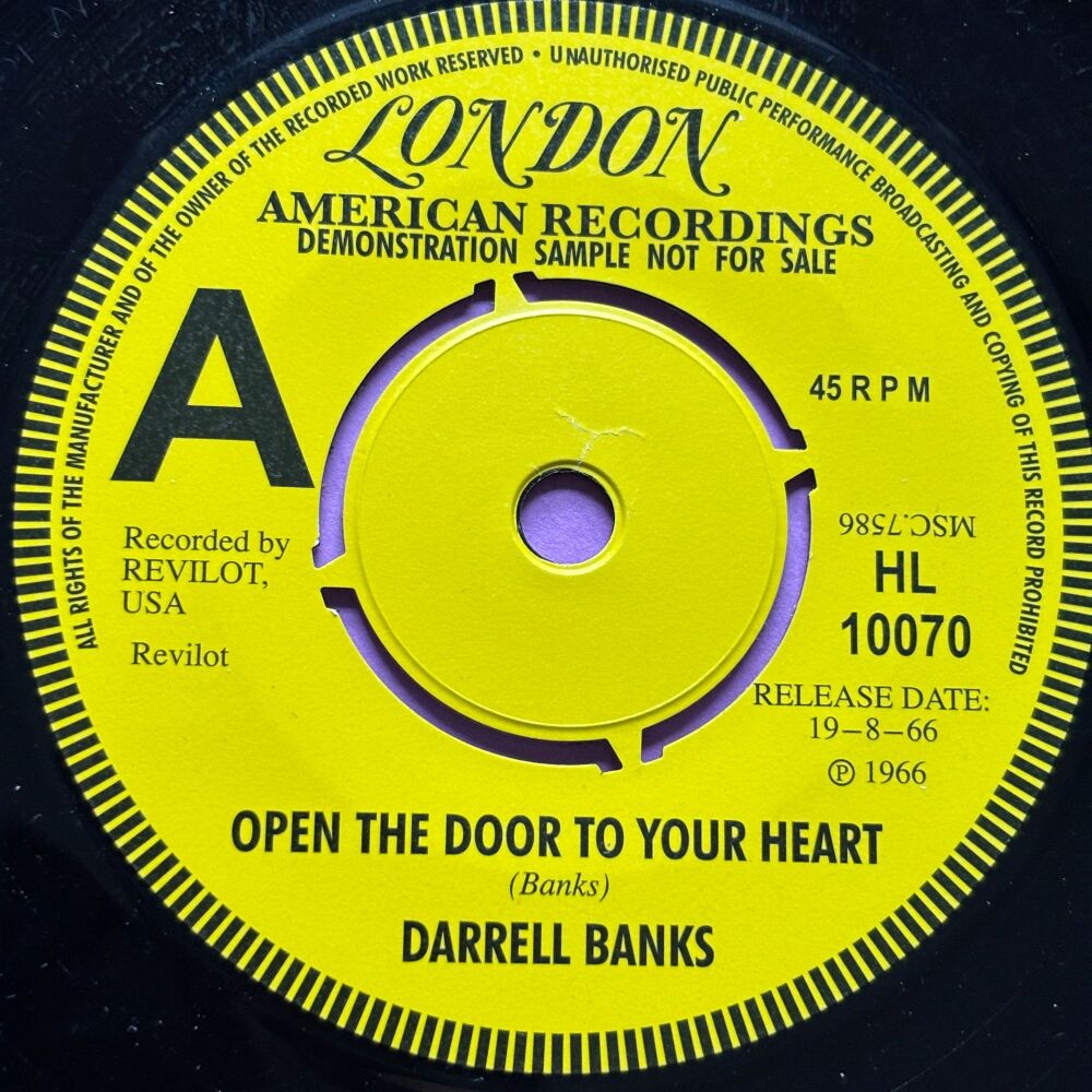 Darrell Banks-Open the door to your heart/ Our love-London R E+