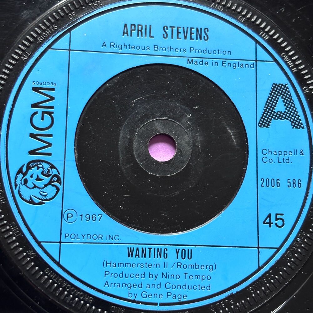 April Stevens-Wanting you-UK MGM E+