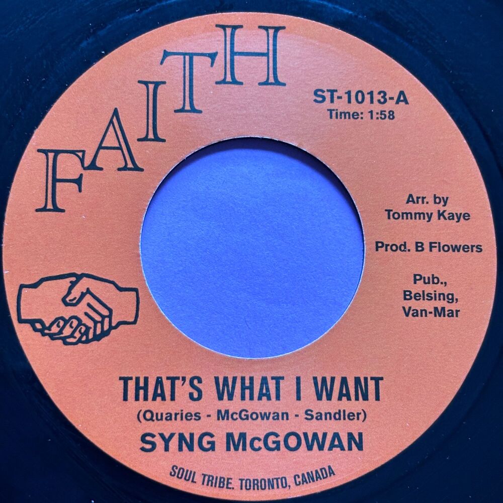 Syng McGowan-That's what I want-Faith R M-