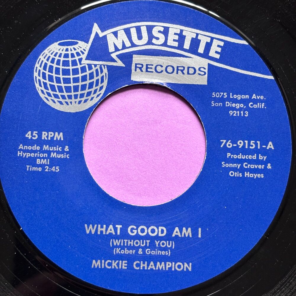Mickie Champion-What good am I-Musette R E+