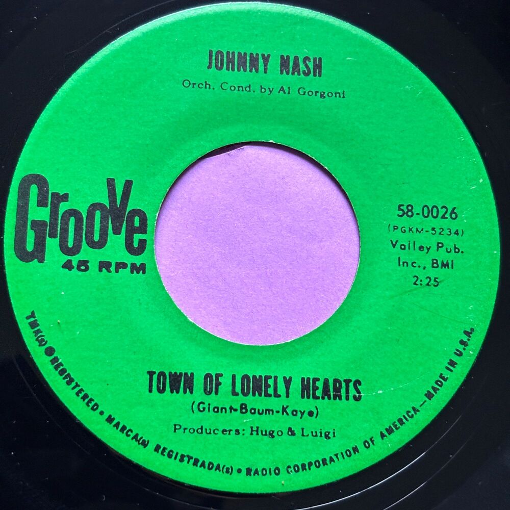 Johnny Nash-Town of lonely hearts-Groove R E+